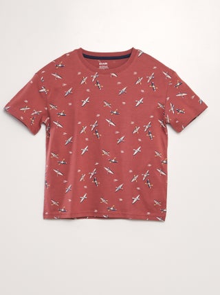 Camiseta loose estampada