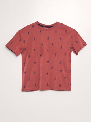 Camiseta loose estampada