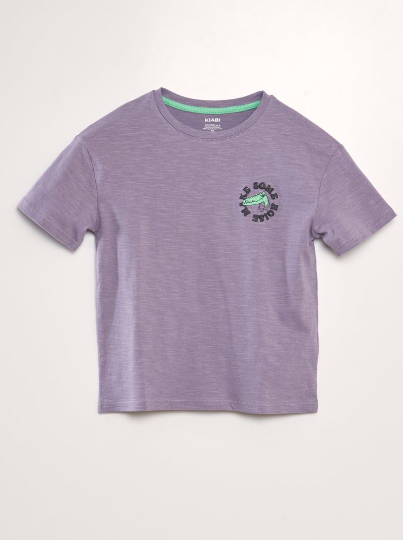Camiseta loose estampada PURPURA - Kiabi