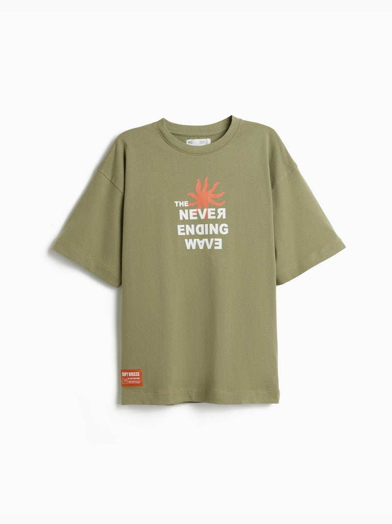 Camiseta loose fit, MO Fashion Verde - Kiabi