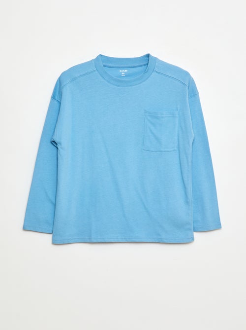 Camiseta loose lisa - Kiabi