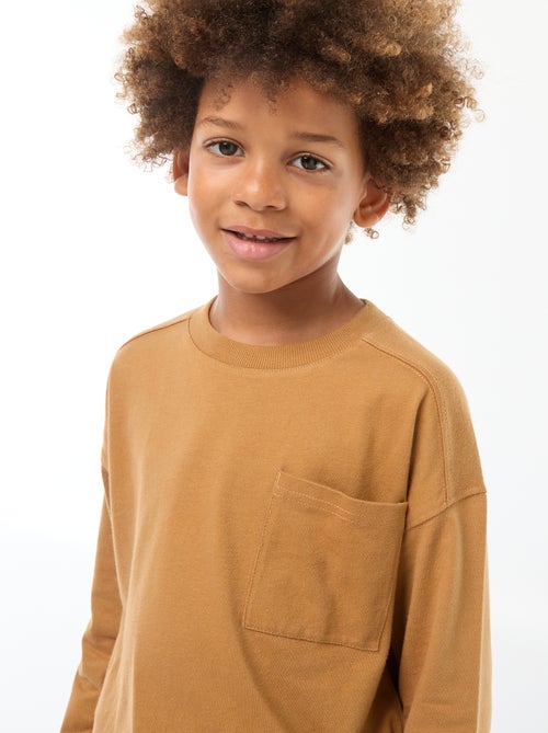 Camiseta loose lisa - Kiabi