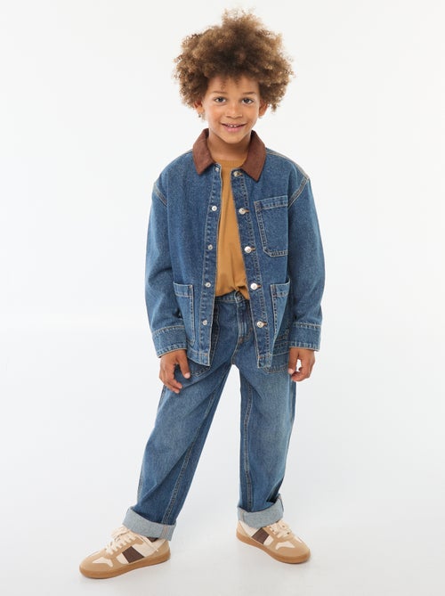 Camiseta loose lisa - Kiabi