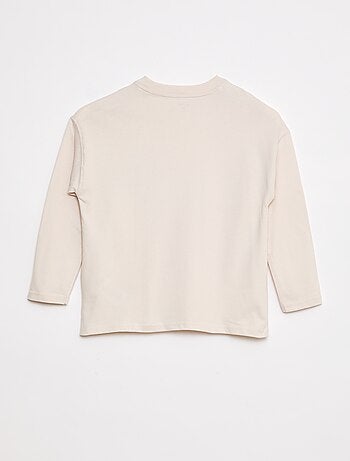 Camiseta loose lisa