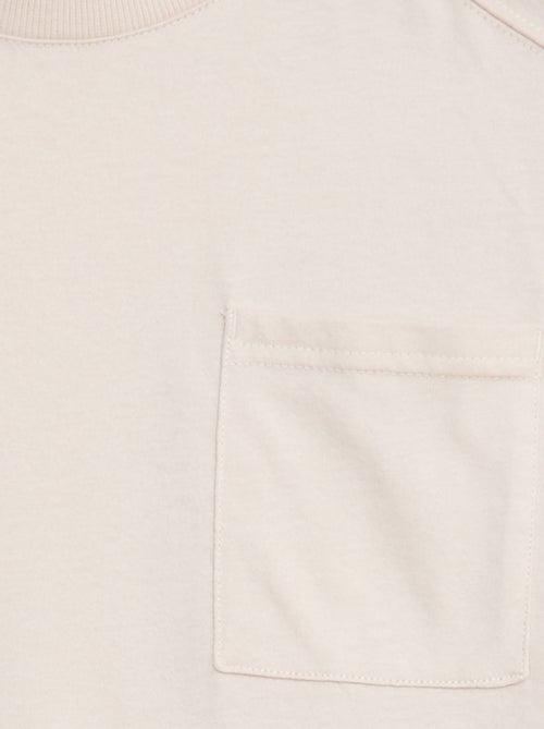 Camiseta loose lisa - Kiabi