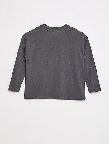 Camiseta loose lisa