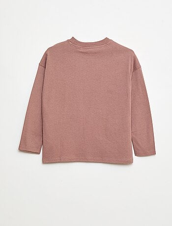Camiseta loose lisa