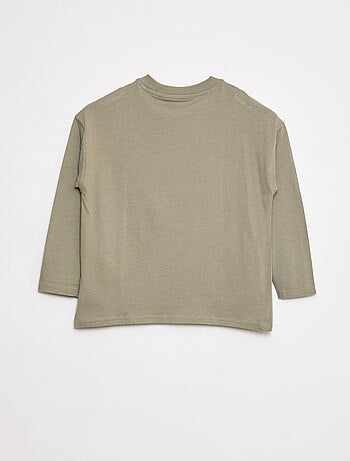 Camiseta loose lisa