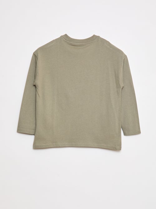 Camiseta loose lisa - Kiabi