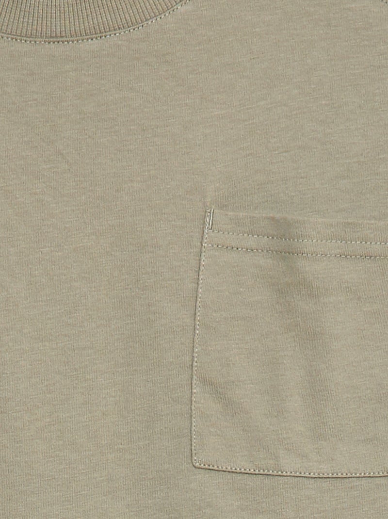 Camiseta loose lisa Verde - Kiabi
