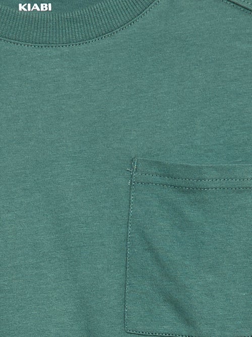 Camiseta loose lisa - Kiabi