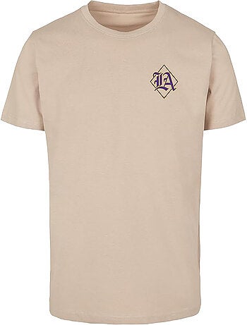 Camiseta los angeles city diseño estampado en espalda para hombre - mister tee