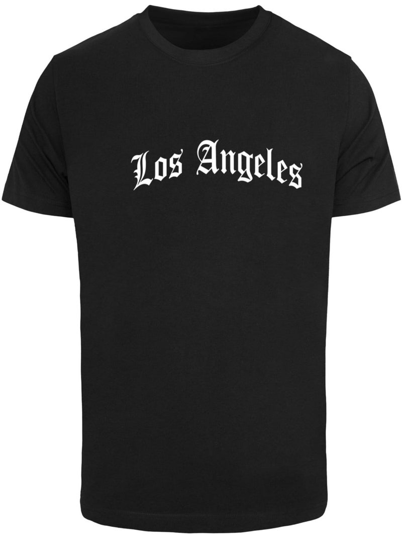 Camiseta los angeles diseño parche para hombre - mister tee Negro - Kiabi