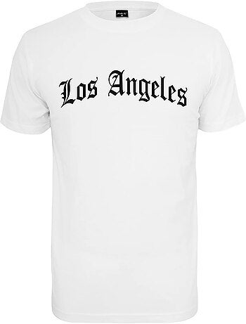 Camiseta los angeles wording para hombre - mister tee