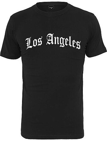 Camiseta los angeles wording para hombre - mister tee