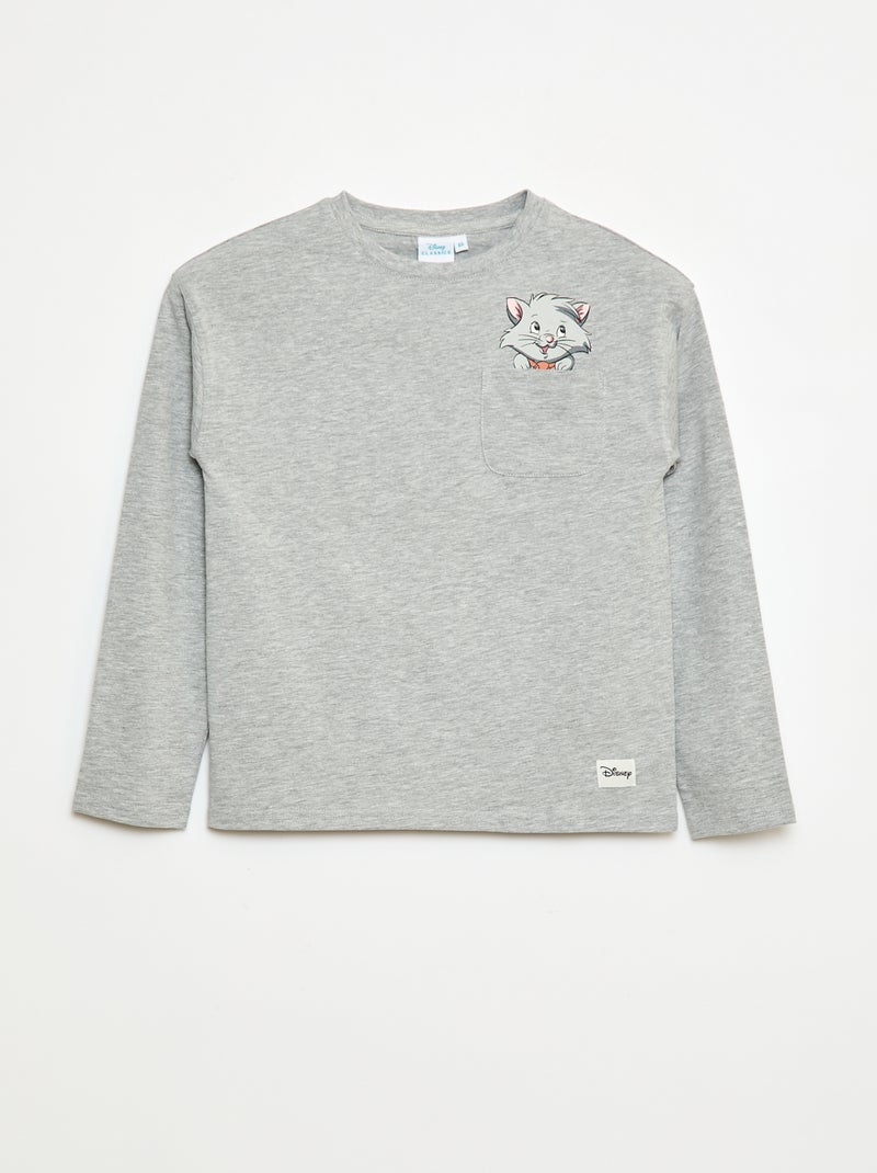 Camiseta 'Los Aristogatos' 'Disney' de manga larga Gris - Kiabi