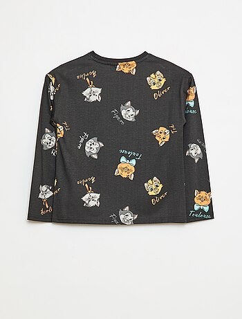 Camiseta 'Los Aristogatos' 'Disney' de manga larga