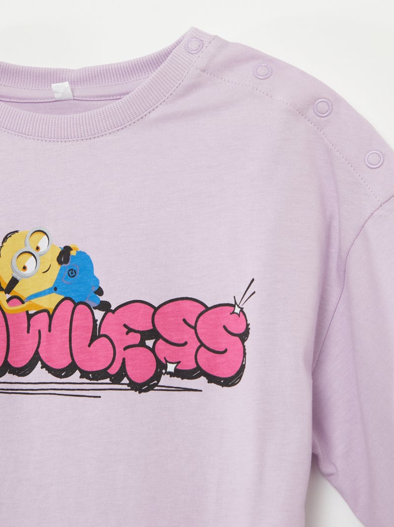 Camiseta 'Los Minions' de manga corta - colección fácil de poner PURPURA - Kiabi