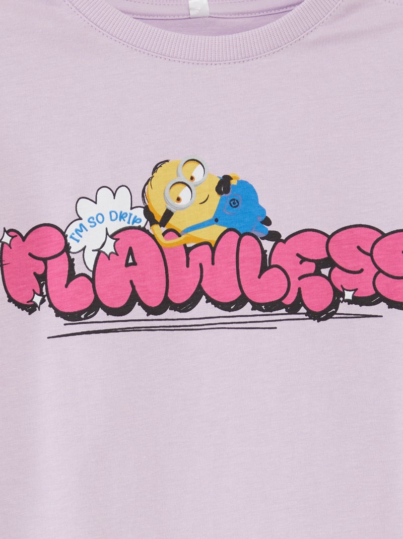 Camiseta 'Los Minions' de manga corta - colección fácil de poner PURPURA - Kiabi