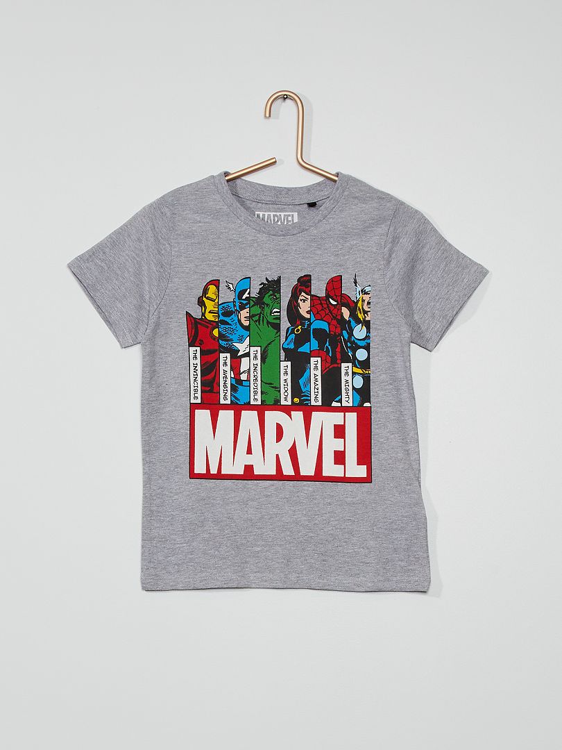 legación diámetro Museo Guggenheim Camiseta 'Los Vengadores' 'Marvel' - gris chiné - Kiabi - 9.00€