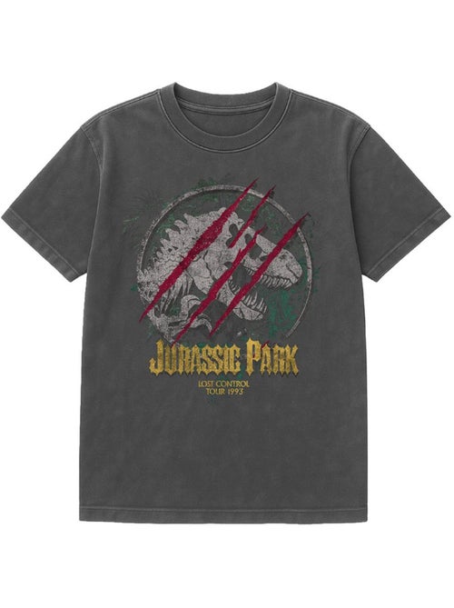 Camiseta lost control diseño t-rex de lavado vintage para adultos unisex - jurassic park - Kiabi