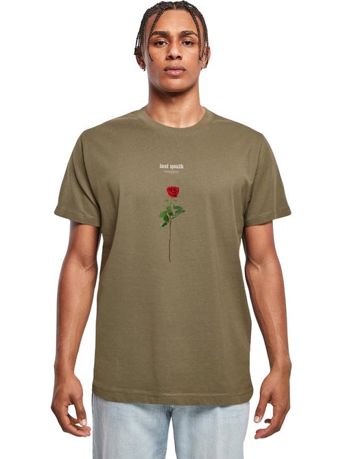 Camiseta lost youth diseño rosa para hombre - mister tee - Kiabi Camiseta lost youth diseño rosa para hombre - mister tee - Kiabi