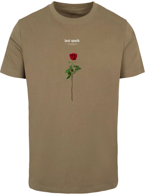 Camiseta lost youth diseño rosa para hombre - mister tee - Kiabi Camiseta lost youth diseño rosa para hombre - mister tee - Kiabi
