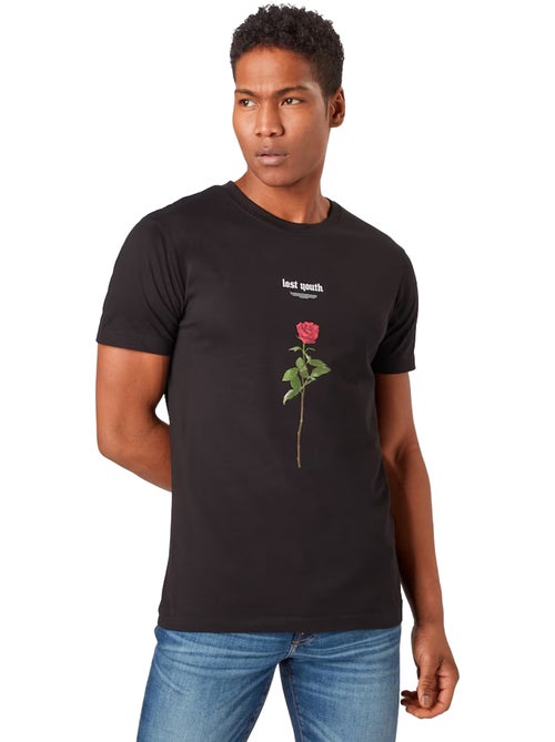 Camiseta lost youth diseño rosa para hombre - mister tee - Kiabi Camiseta lost youth diseño rosa para hombre - mister tee - Kiabi