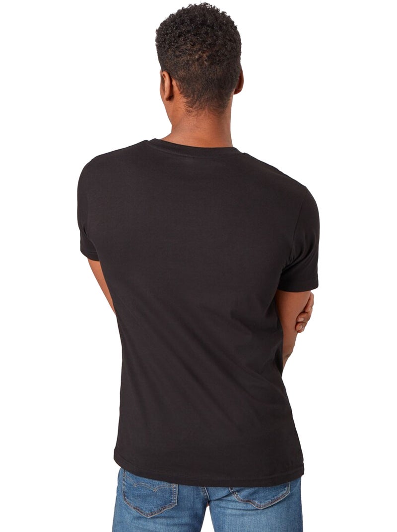 Camiseta lost youth diseño rosa para hombre - mister tee Negro - Kiabi
