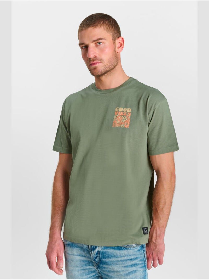 Camiseta Loujniki «Le temps des cerises» Caqui - Kiabi