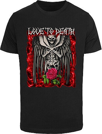 Camiseta love to death para hombre - mister tee