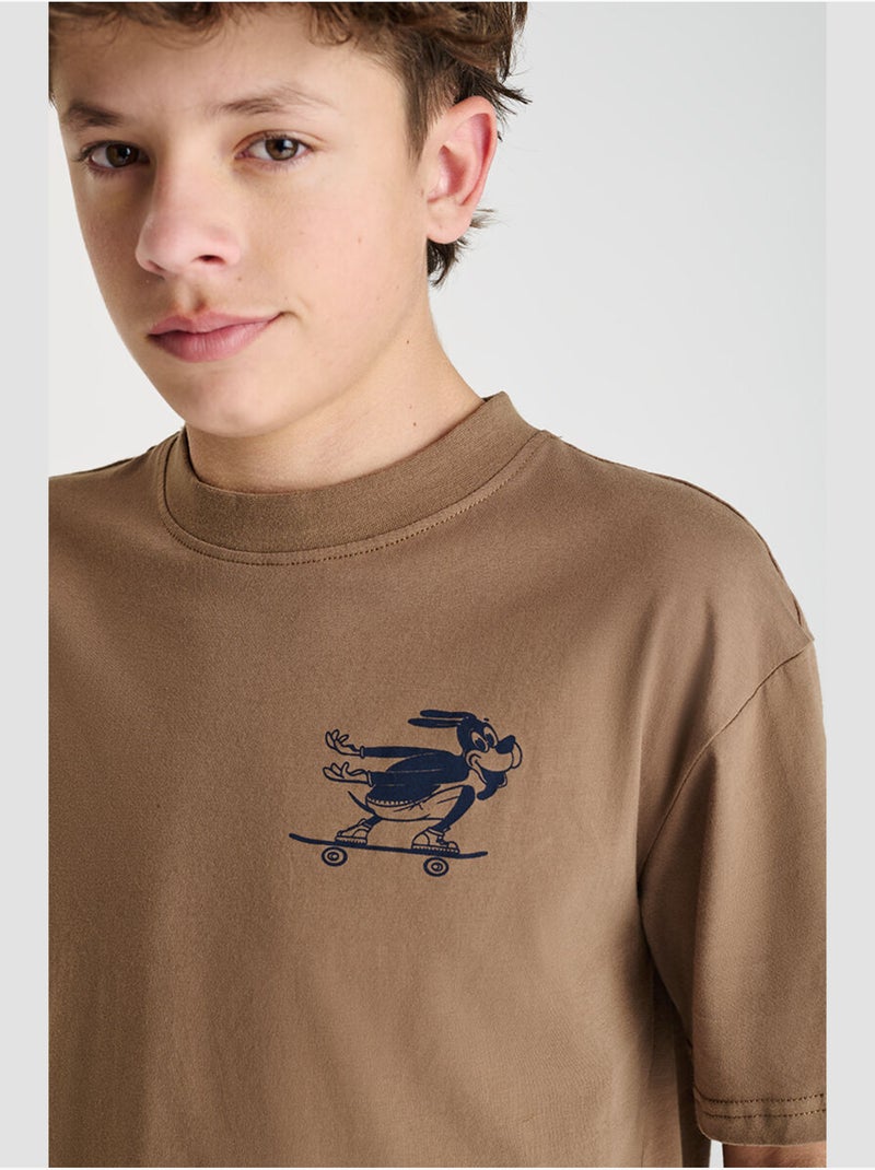 Camiseta LUDBO Marrón - Kiabi