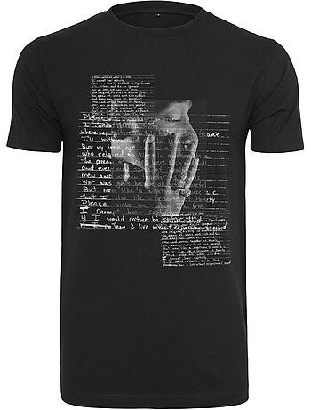 Camiseta lyrics diseño tupac shakur para hombre - mister tee