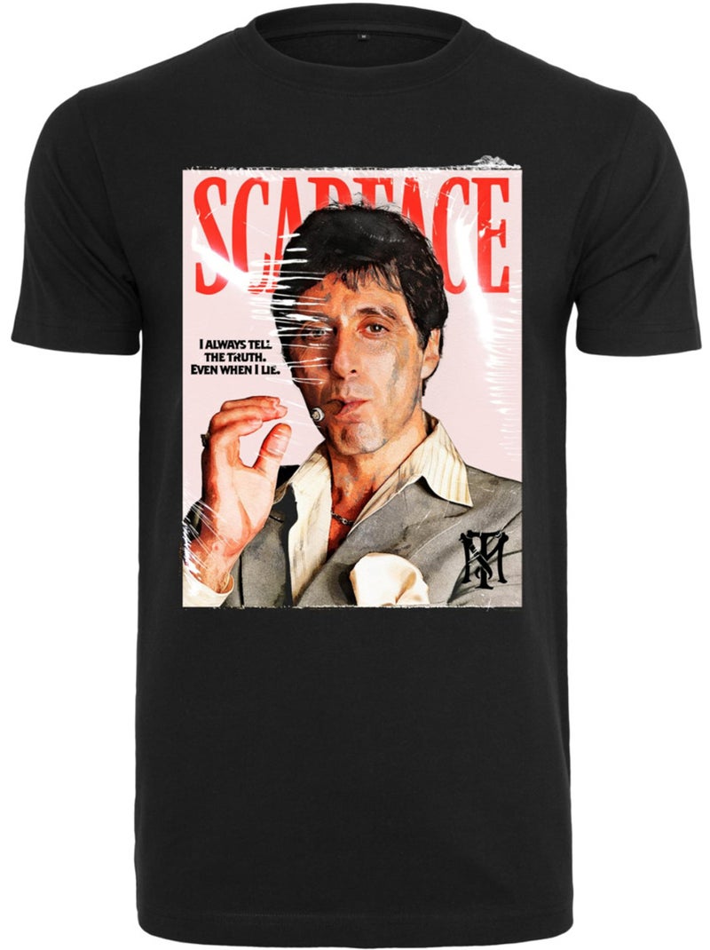 Camiseta magazine cover diseño scarface para hombre - merchcode Negro - Kiabi