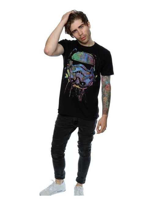 Camiseta manchas de pintura para adultos unisex - star wars - Kiabi Camiseta manchas de pintura para adultos unisex - star wars - Kiabi