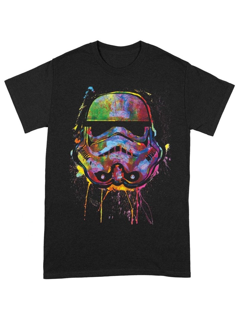 Camiseta manchas de pintura para adultos unisex - star wars Negro - Kiabi