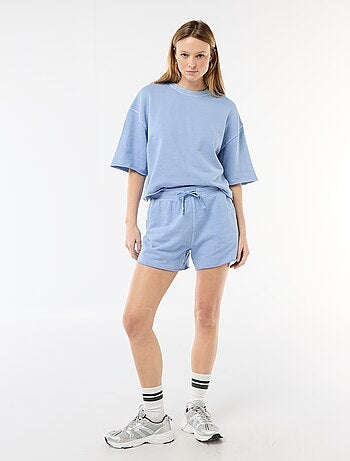 Camiseta manga 3/4 en felpa