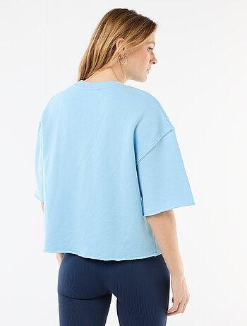 Camiseta manga 3/4 en felpa