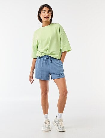 Camiseta manga 3/4 en felpa