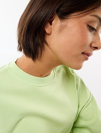 Camiseta manga 3/4 en felpa