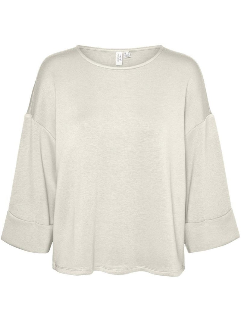 Camiseta manga 3/4 vero moda para hombre Beige - Kiabi