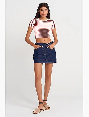 Camiseta manga corta a rayas dilvin