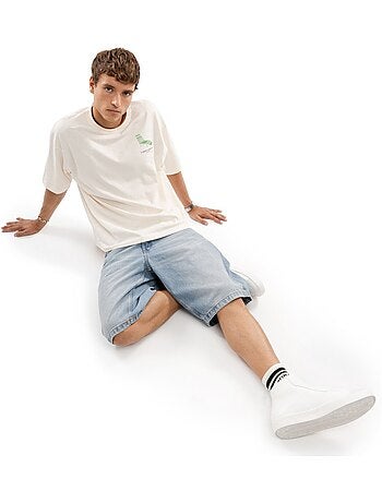 Camiseta manga corta algodón orgánico hombre lifestyle hombre life sand