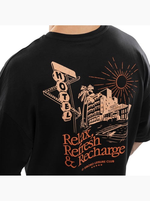 Camiseta manga corta algodón orgánico hombre lifestyle hombre refresh - Kiabi
