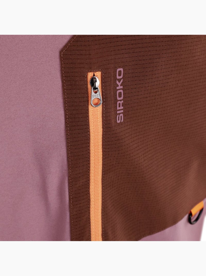 Camiseta manga corta bolsillo montaña hombre hombre waterton Rosa - Kiabi
