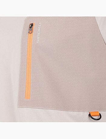 Camiseta manga corta bolsillo montaña hombre hombre waterton sand