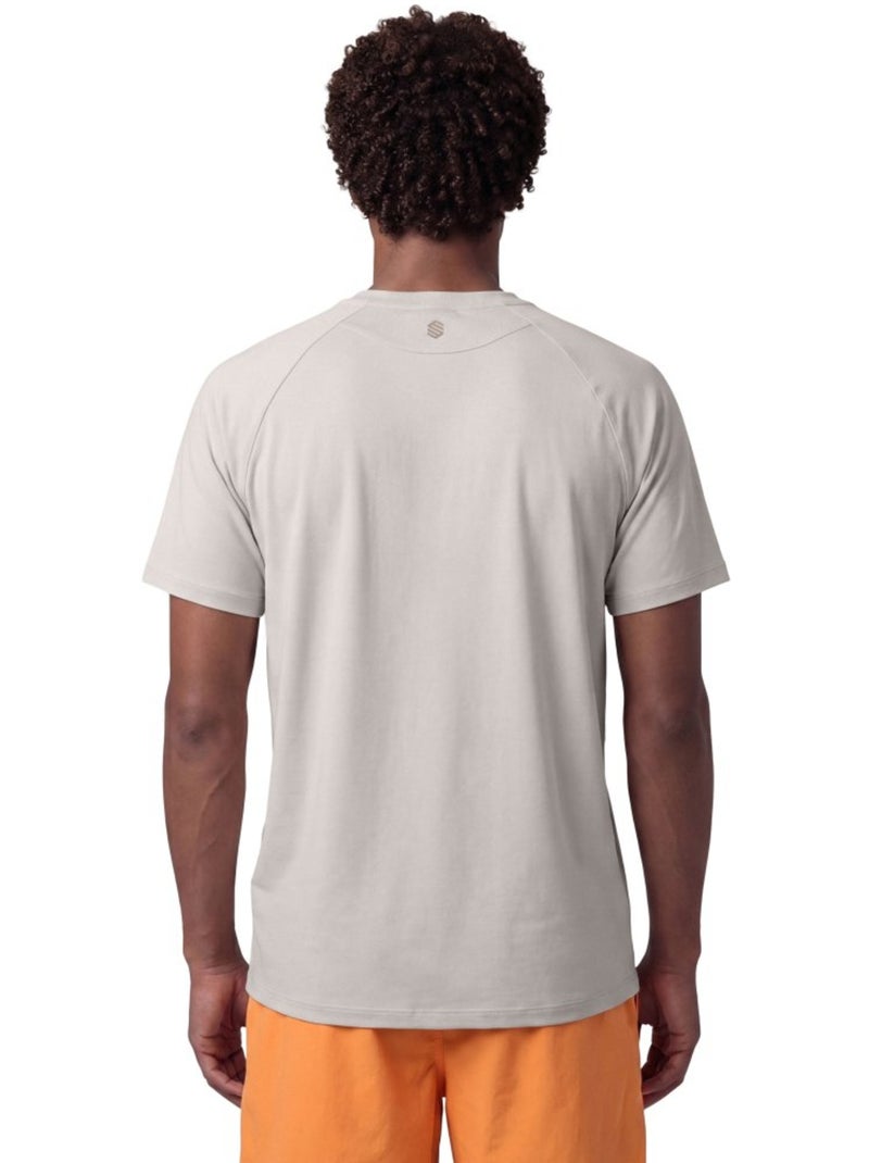 Camiseta manga corta bolsillo montaña hombre hombre waterton sand Beige - Kiabi