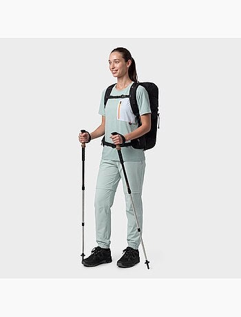 Camiseta manga corta bolsillo montaña mujer mujer waterton-w