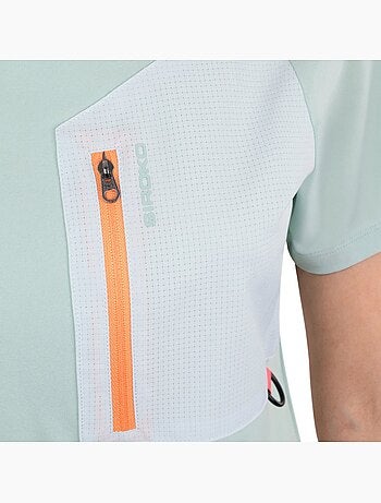 Camiseta manga corta bolsillo montaña mujer mujer waterton-w
