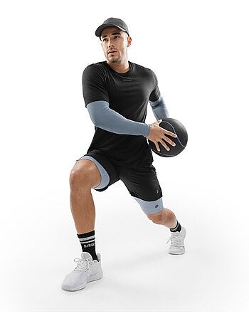 Camiseta manga corta entrenamiento hombre fitness hombre conquer